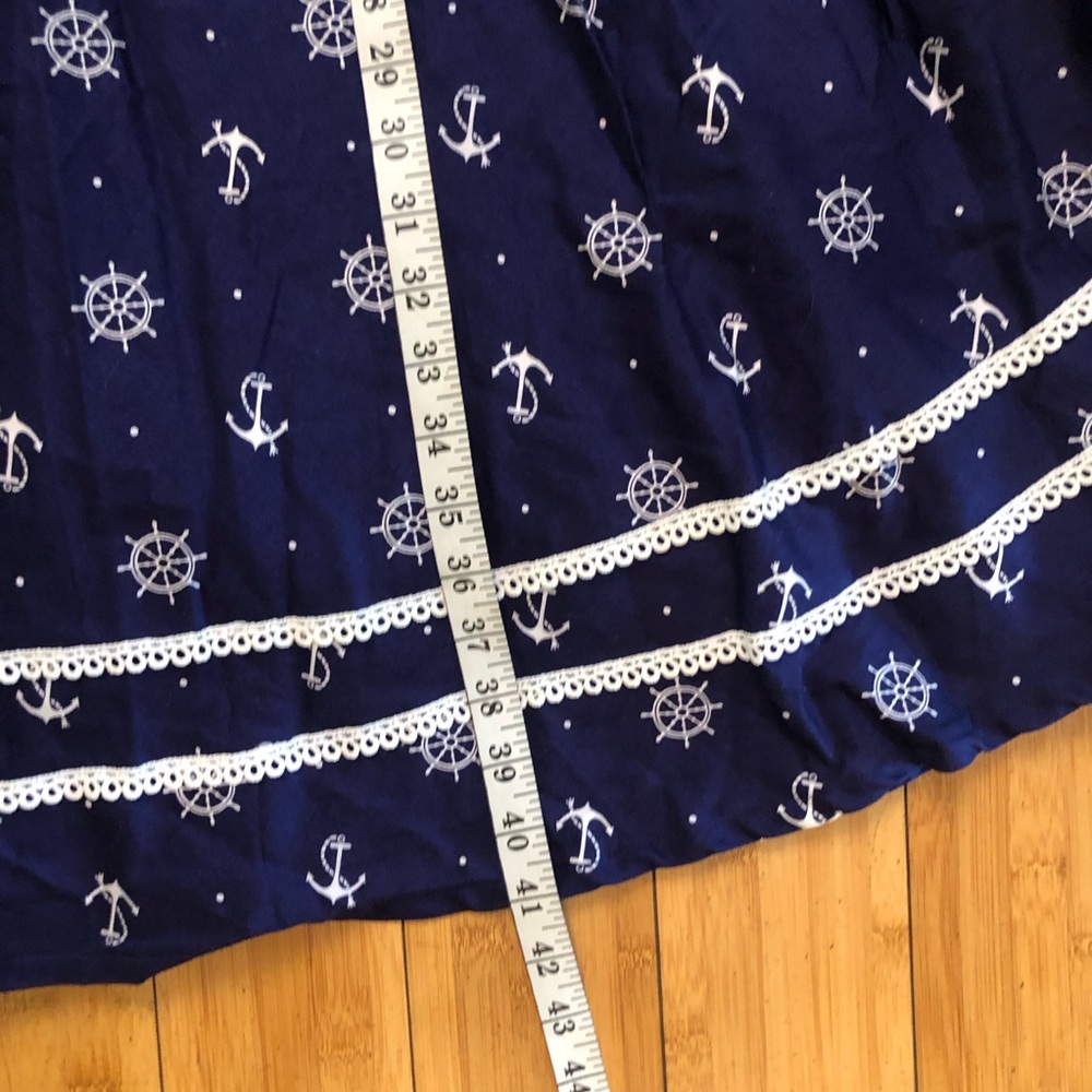 Voodoo Vixen Retro Sailor Nautical Novelty Anchor Sweetheart Navy Dress size 2 - Picture 10 of 10